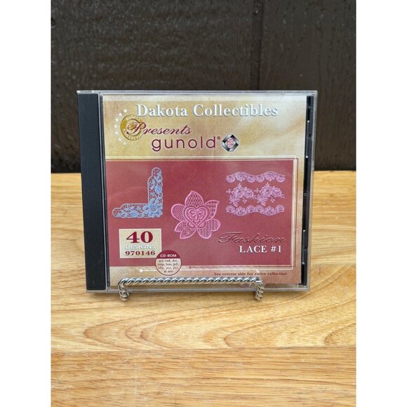 Dakota Collectibles Gunold Lace #1 CD-ROM 40 Embroidery Designs Sewing Machine - Picture 1 of 3